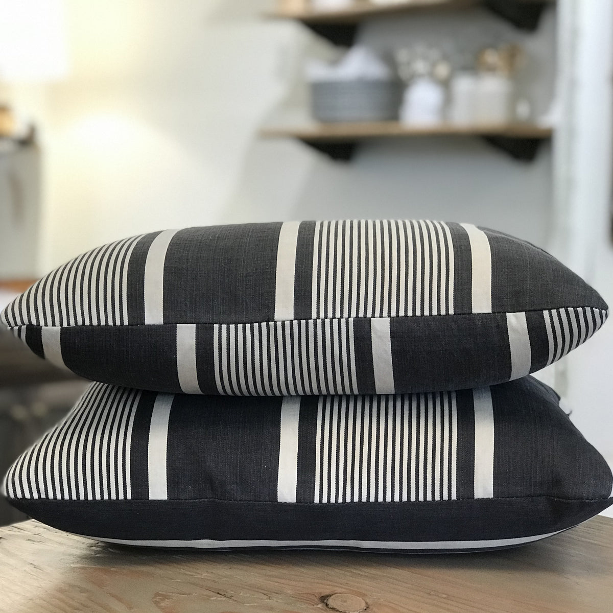 Vintage Cotton Ticking Pillow