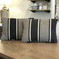 Vintage Cotton Ticking Pillow