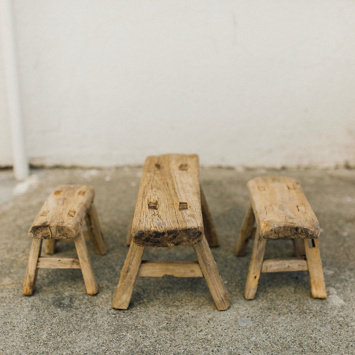 Vintage Wooden Stool - mini