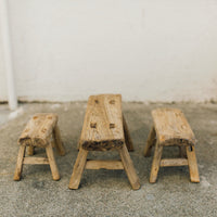 Vintage Wooden Stool - mini