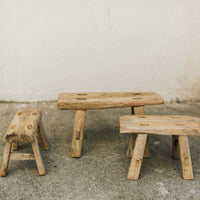 Vintage Wooden Stool - mini
