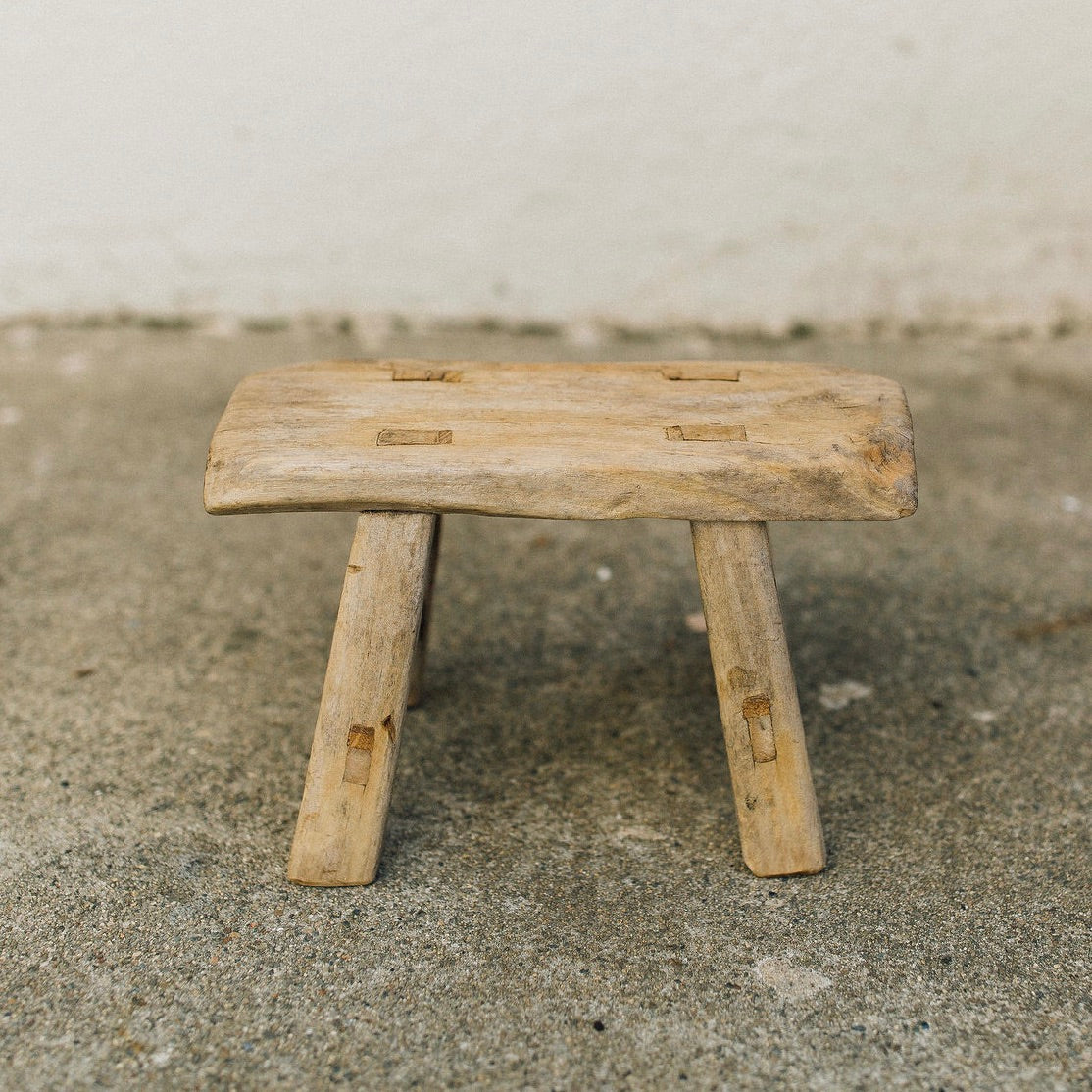 Vintage Wooden Stool - mini