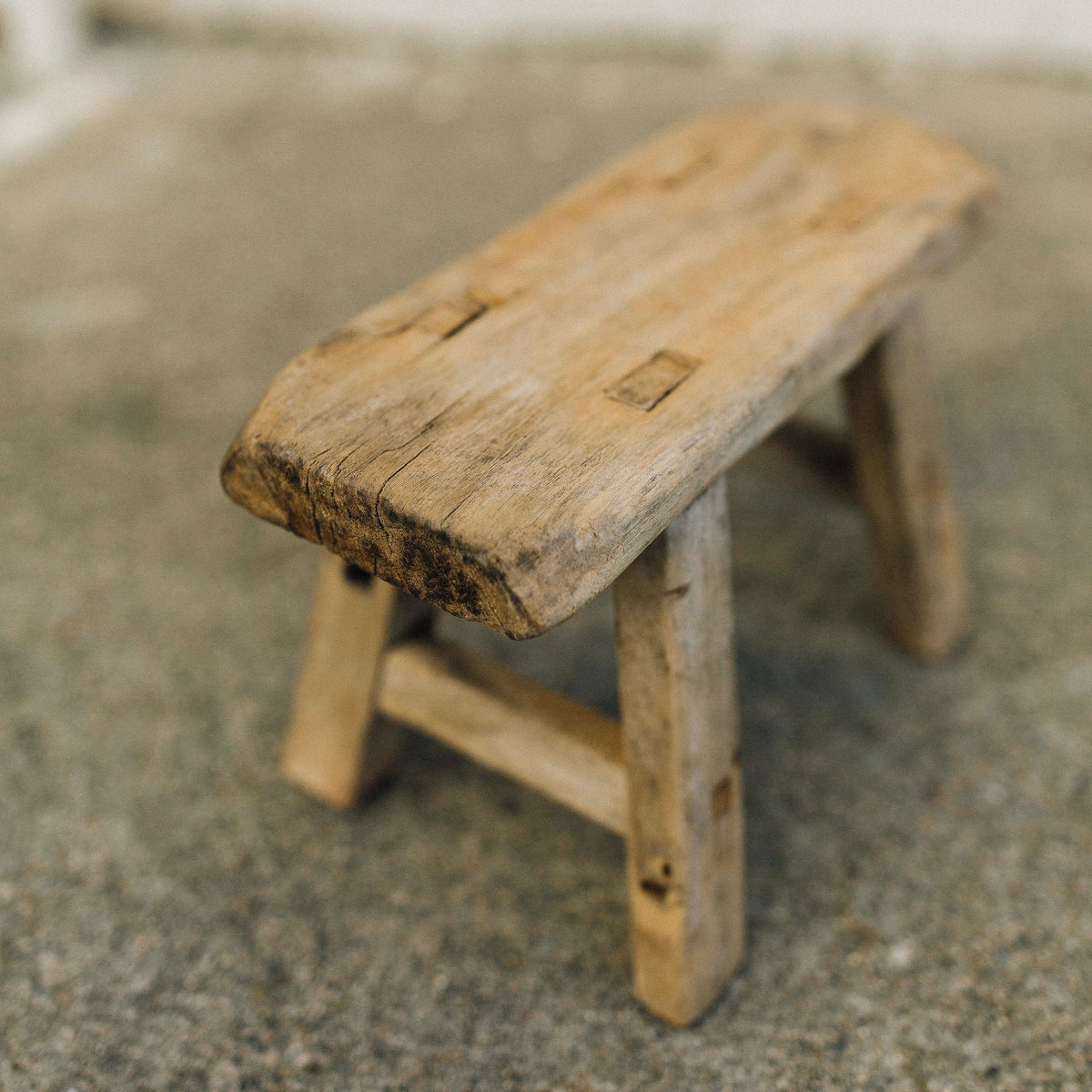 Vintage Wooden Stool - mini