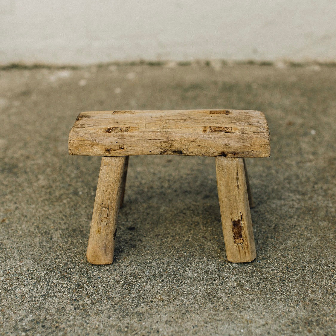 Vintage Wooden Stool - mini