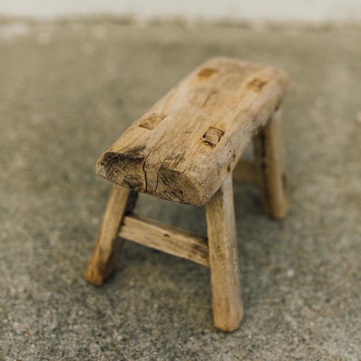 Vintage Wooden Stool - mini