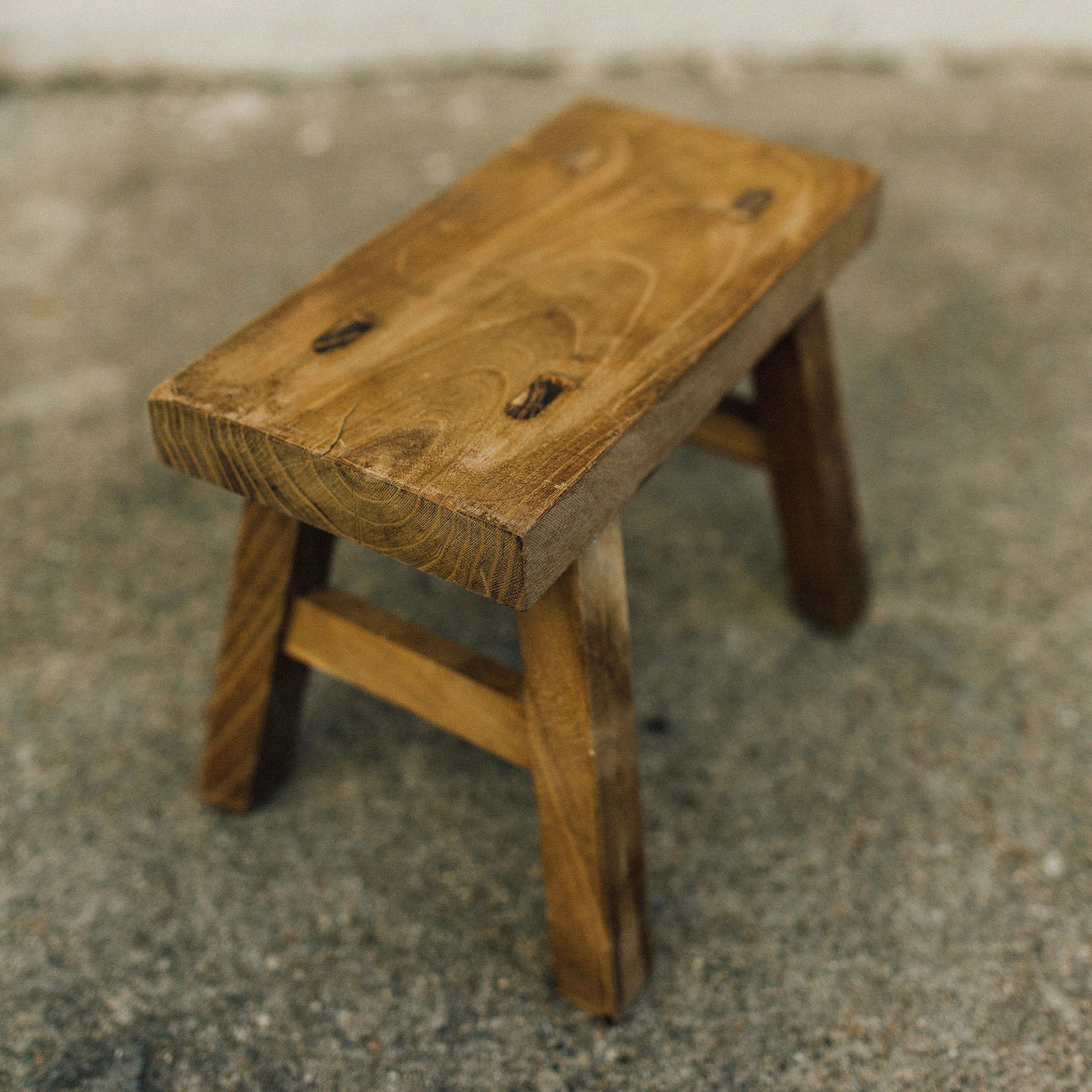 Vintage Wooden Stool - mini