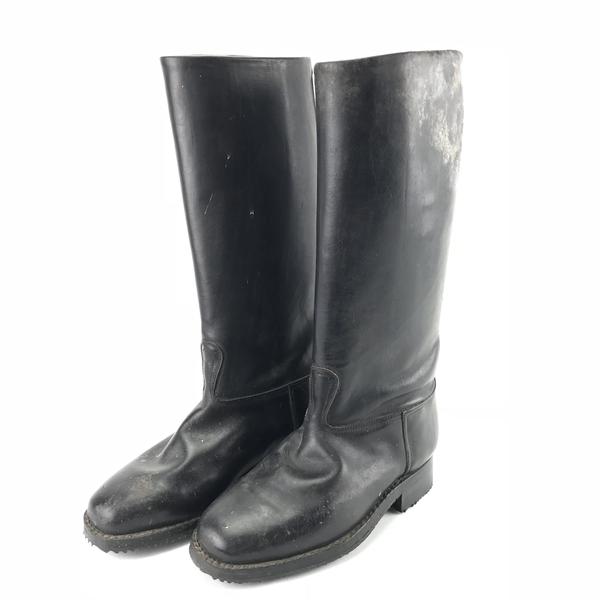 Vtg 1940’s - 1950’s Men’s Black Leather Boots Horseback Riding Equestrian Size 8 Men main image 3