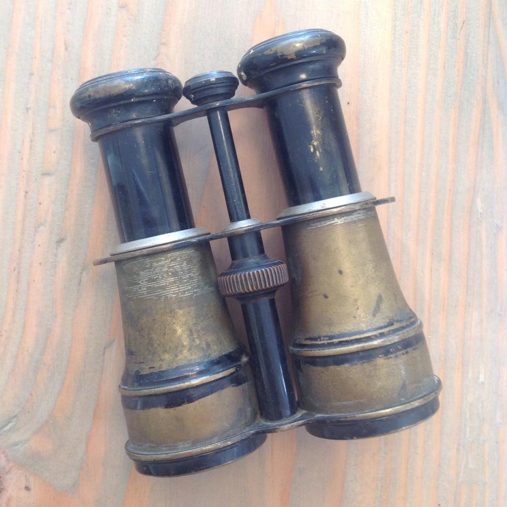 Antique Brass Binoculars