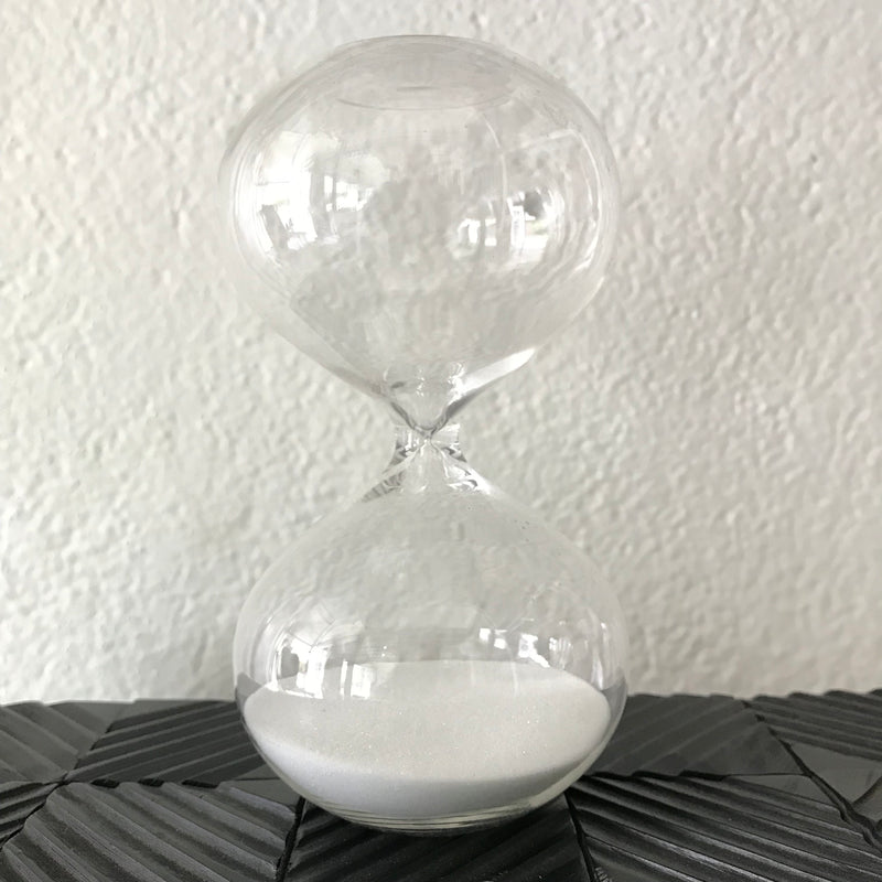 Hourglass with White Sand