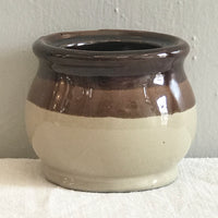 Vintage Two-Tone Mini Crock