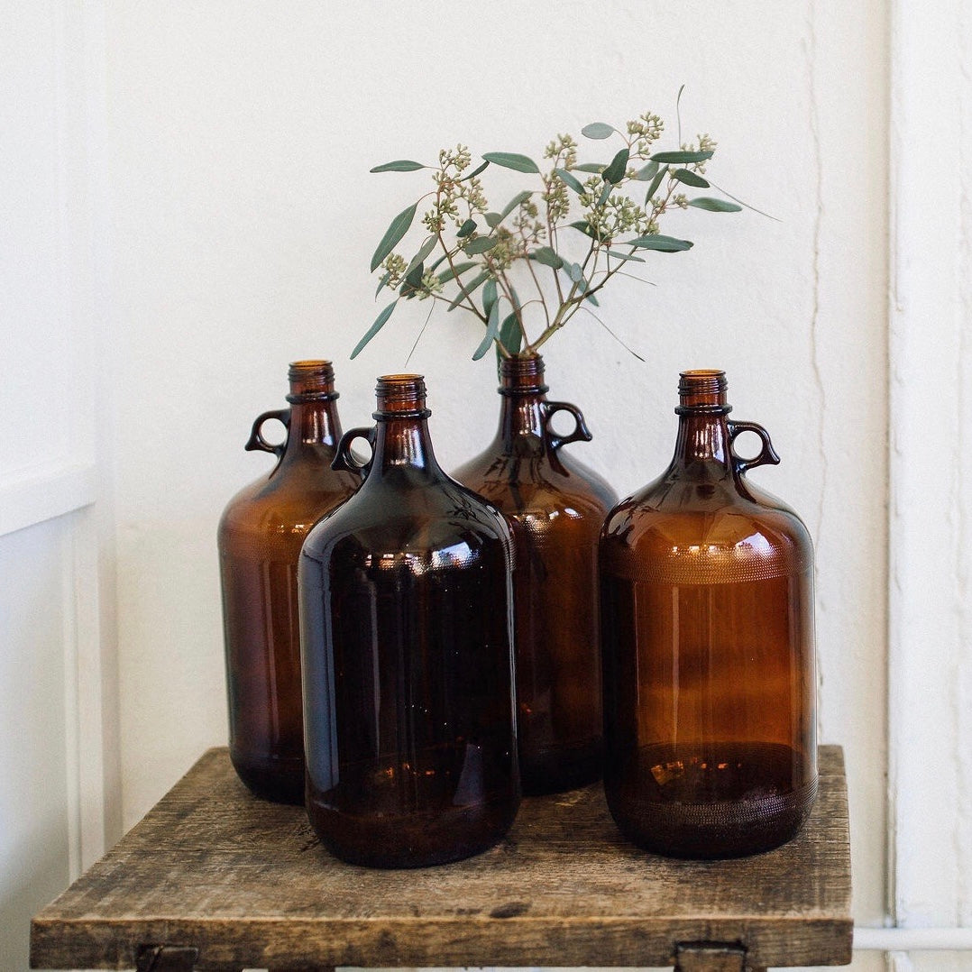 Vintage Brown Glass shops Jug