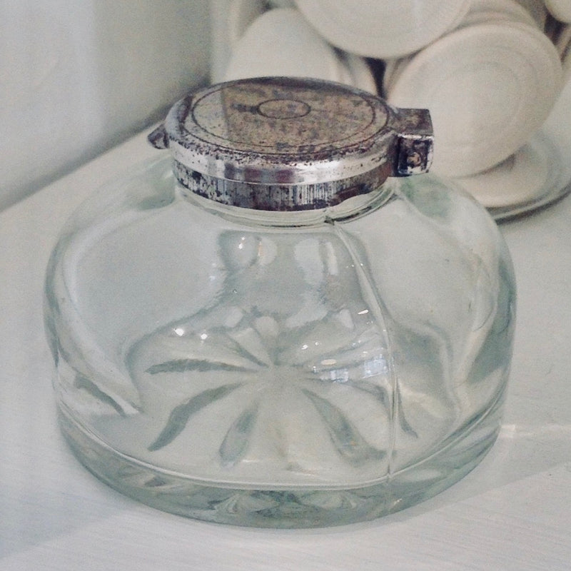 Antique Glass Ink Well