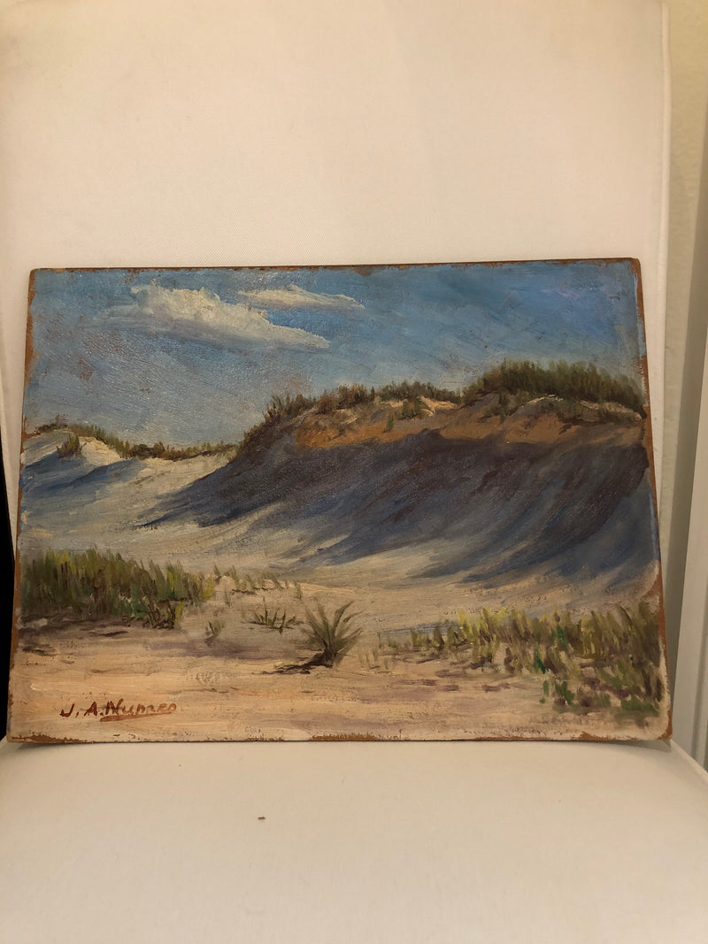 California Dunes Painting - Oil on Board- JA Nunez