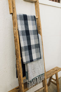 Gray Buffalo Check Throw 2