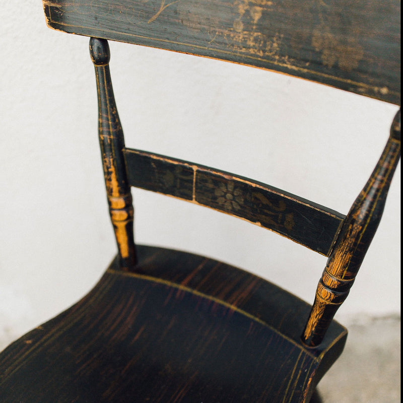 Antique Toleware Chair