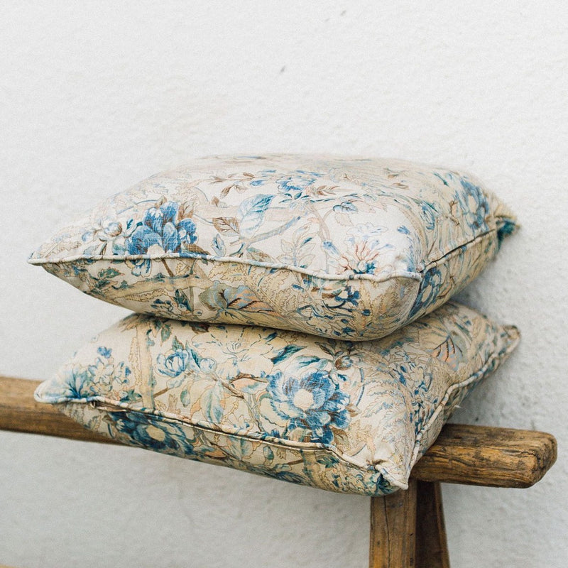 Linen Floral Pillow - Custom