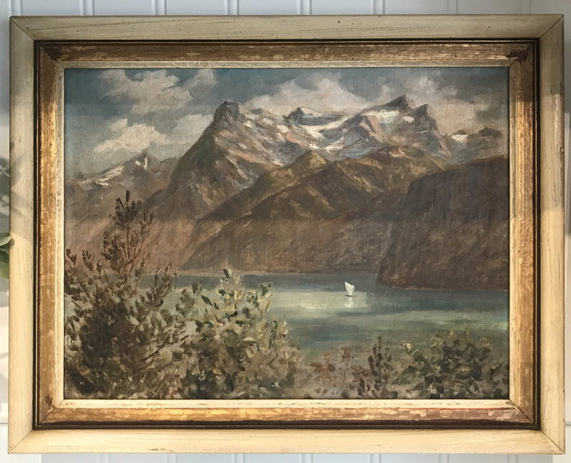 Vintage Landscape Framed Painting